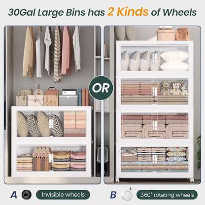 480QT Extra Large Stackable Storage Bins - Image 7