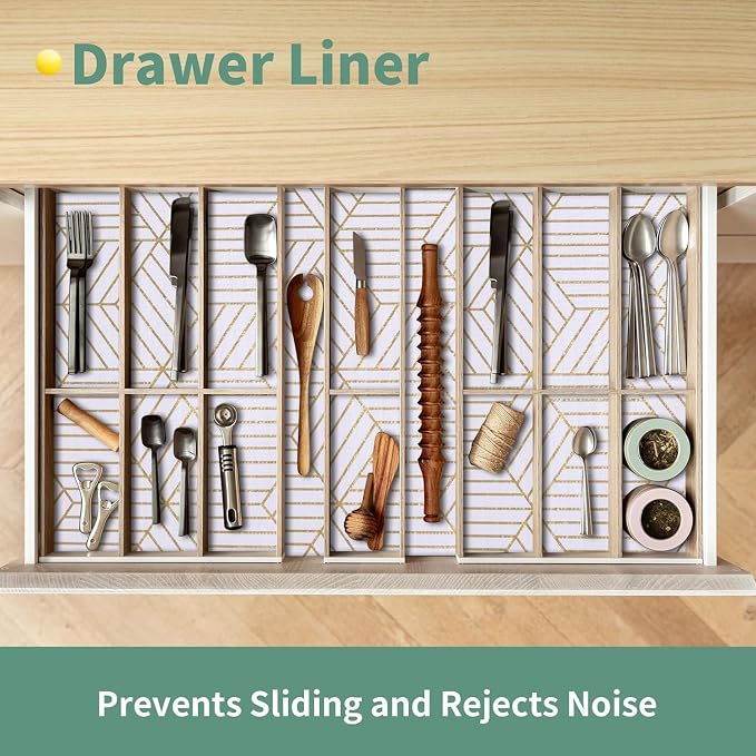 Shelf Liners for Kitchen Cabinets 23.6 in x 30 FT, Non Adhesive Cabinet Liner - Image 4