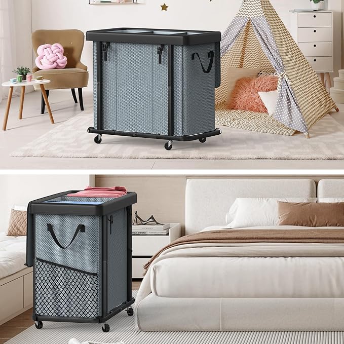 230L Large Fashion Laundry Basket - Image 7