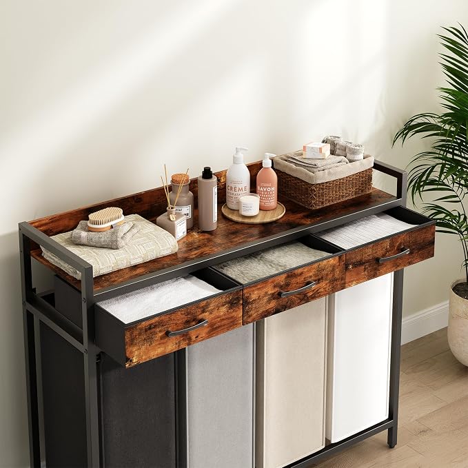 Herture Laundry Sorter 4 Section Laundry Hamper - Image 6