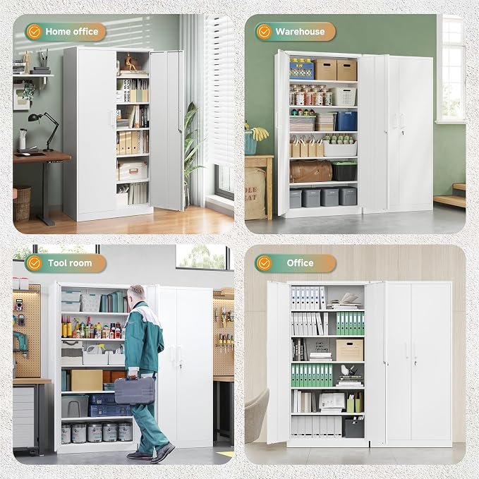 Letaya Metal Storage Cabinet - Image 6