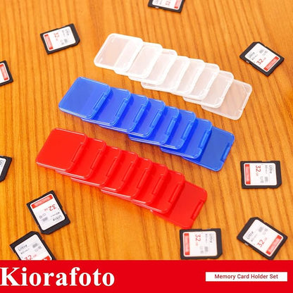 Kiorafoto 24 PCS Multi-Color Clear Plastic SD Card Case Holder - Image 8