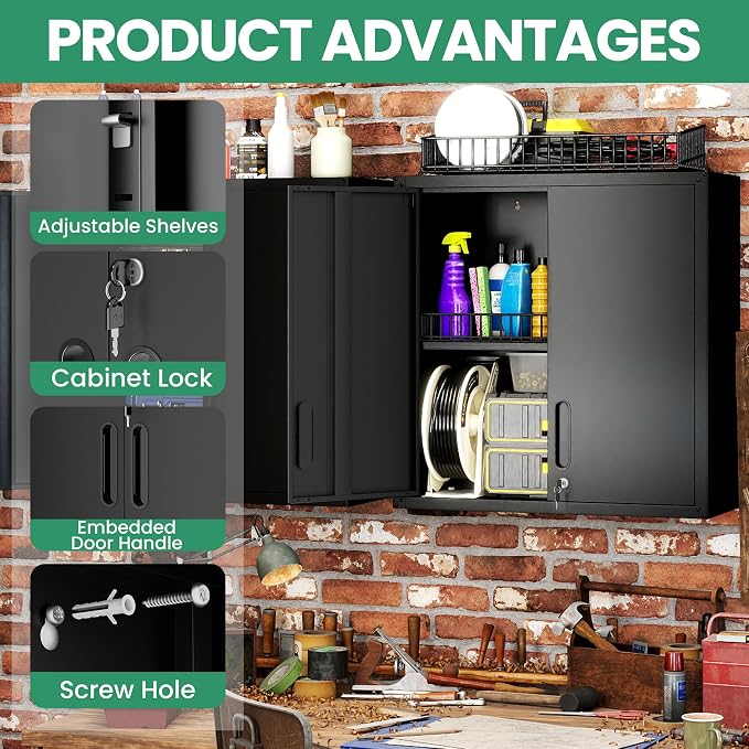 Garage Cabinet System | Heavy Duty Steel All-in-One Modular Garage Cabinet Set - Image 4