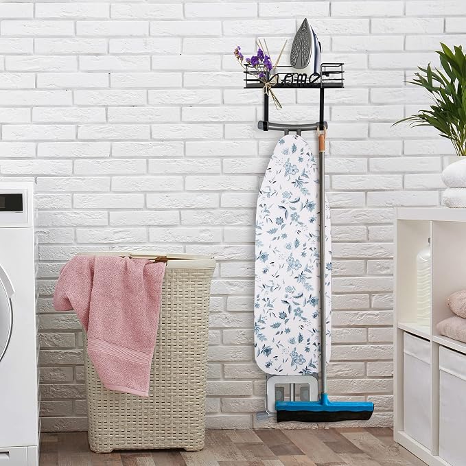 TJ.MOREE Ironing Board Hanger Wall Mount- Laundry Room Decor- Iron and Ironing - Image 2