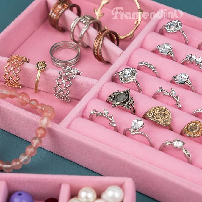 Framendino, 4 Pack Velvet Jewelry Organizer - Image 4