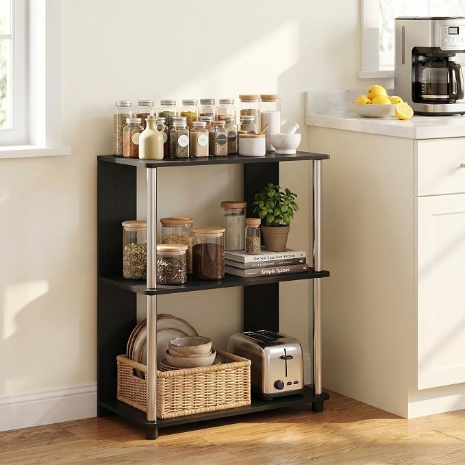Furinno Jaya Simple Design 3-Tier Bookcase/Bookshelf/Display Rack - Image 2