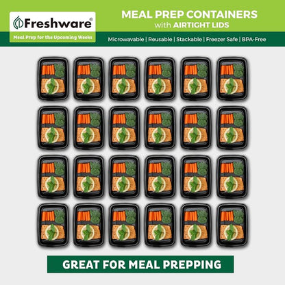 Freshware Meal Prep Containers 1 Compartment - Image 3