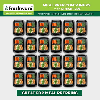 Freshware Meal Prep Containers 1 Compartment - Image 3