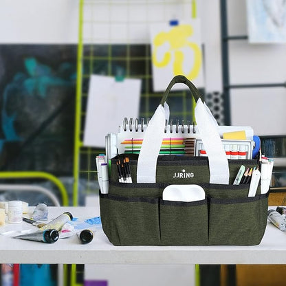 JJRING Craft Organizer Tote Bag, Art Storage Caddy - Image 7
