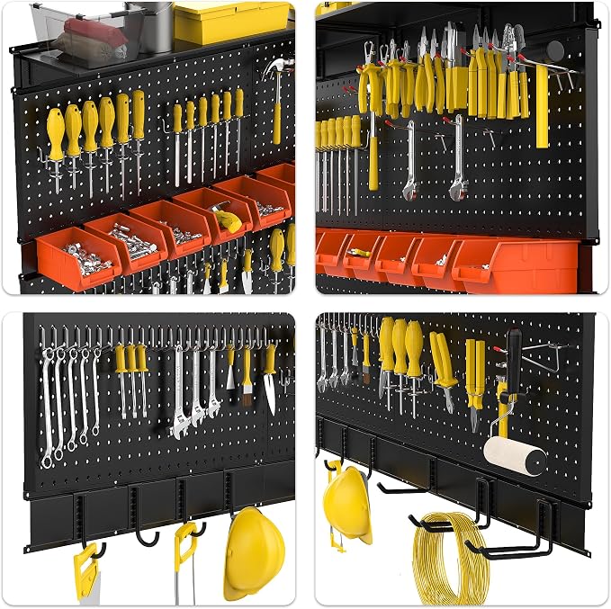 Ultrawall Black Pegboard Wall Organizer, 48X 36 inch - Image 5
