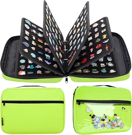 Enamel Pin Display Pages Pin Carrying Case, Pins Collection Storage Organizer by PACMAXI