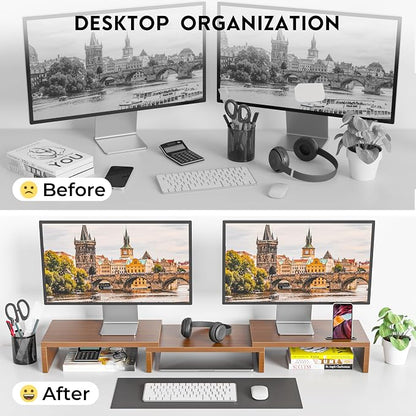BONTEC Dual Monitor Stand Riser - Image 4