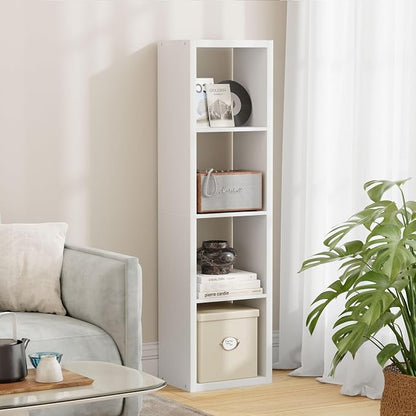 4 Cube Storage Organizer Single Row, Cube Shelf by JPIZISO
