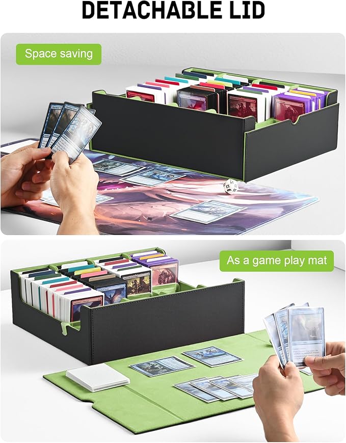 ZLCA Card Storage Box for MTG PTCG, Commander Deck Box Holds 3200+ Cards - Image 3