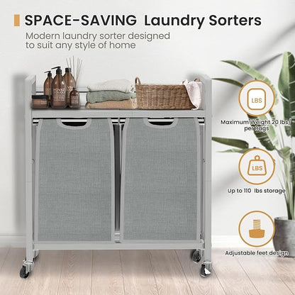 Laundry Hamper, Laundry Basket, Laundry Sorter - Image 7