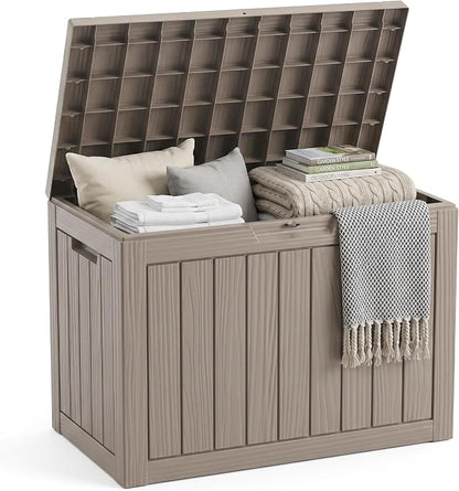 EasyUp 50 Gallon Outdoor Storage Box, Outdoor Deck Boxes by EASYUP