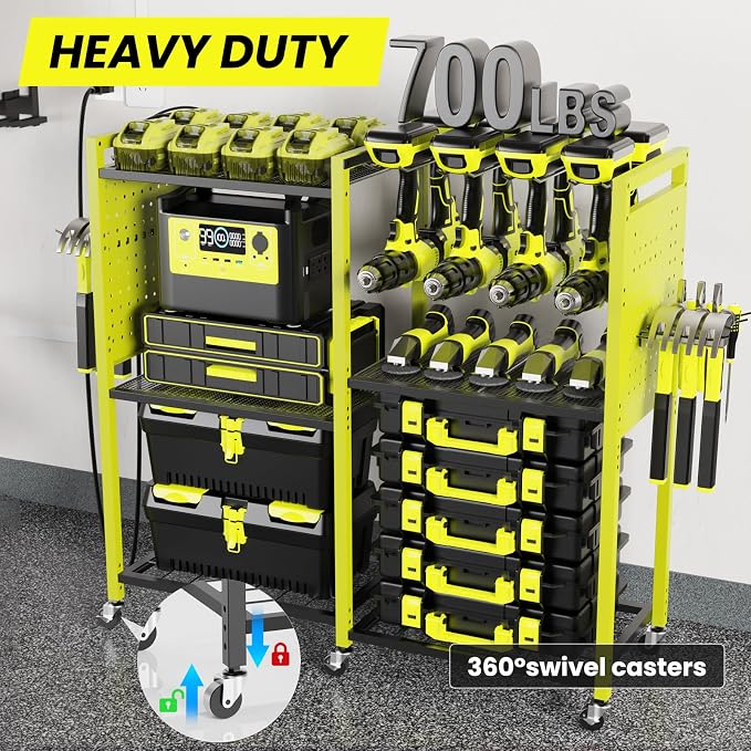 Heavy-Duty Power Tools Organizer Cart - Image 5