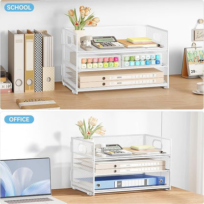 Subekyu 3 Tier Letter Tray Paper Organizer - Image 7