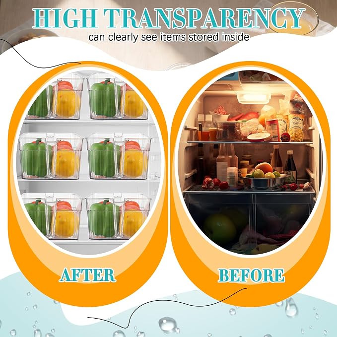 Havawish Ice Storage Bin and Flexible Scoop Set Plastic Freezer Bin - Image 6