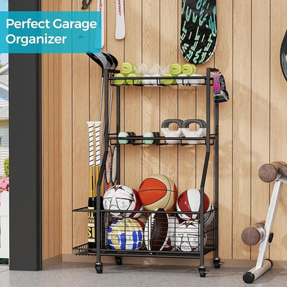 Sports Equipment & Toy Storage Rack - Image 3