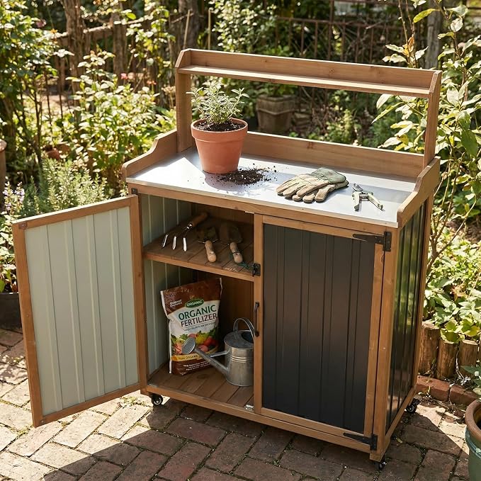 Ketive Outdoor Potting Bench - Image 9