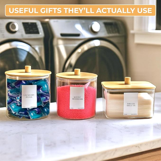 Laundry Pods Containers for Organizing Dryer Sheet Holder & Laundry Jars - Image 5