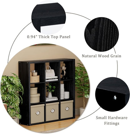Cube Storage Organizer Bookcase, Decorative 11 inch Open Back Cubical Shelf - Image 7