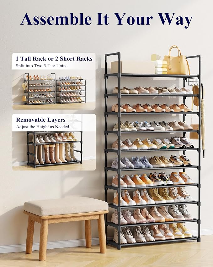 Kitsure Shoe Rack for Closet - Image 8