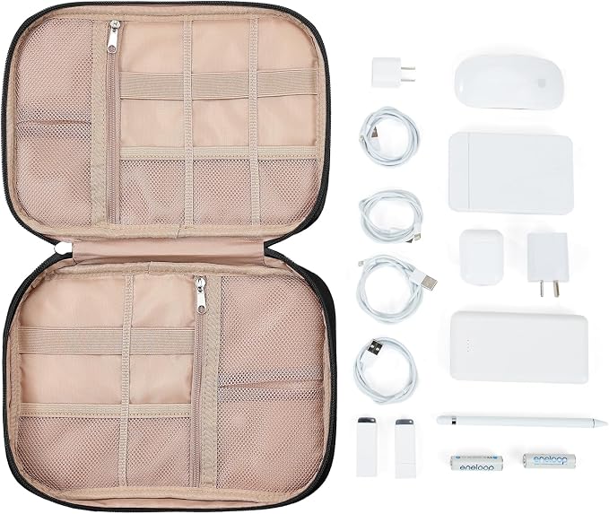 NISHEL Travel Cord Organizer Case, Tech Electronic Bag, Essentials - Image 5