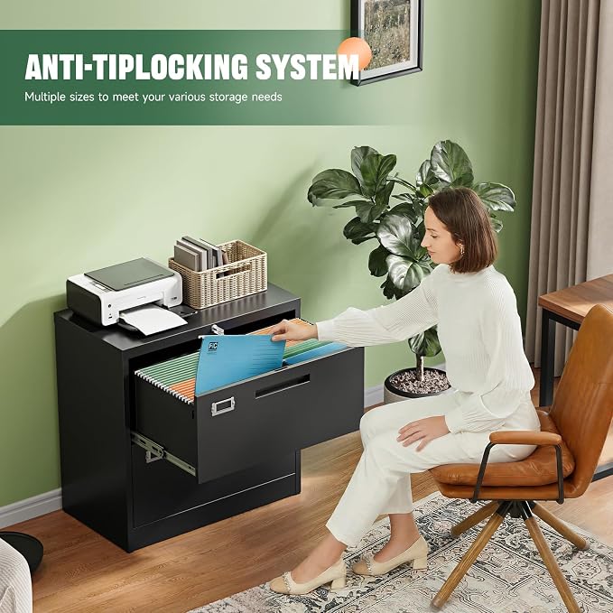 Letaya 2 Drawer File Cabinet - Image 4