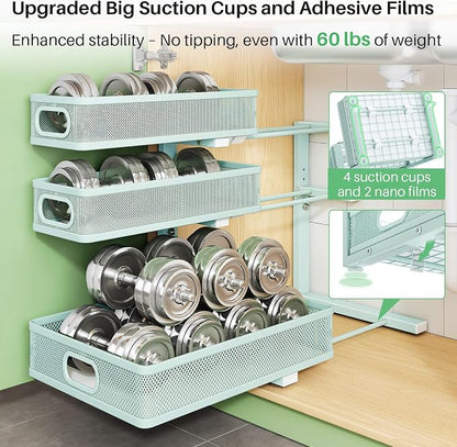 Under Sink Organizer, Slide out Storage Drawer Rack - Image 7