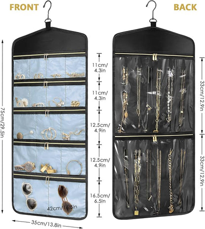 CHICECO Travel Jewelry Holder Organizer, Hanging Jewelry Organizer Storage - Image 3