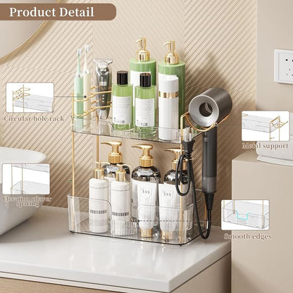 Bathroom Counter Organizer, Large Makeup Organizer Countertop, Shelf Storage - Image 2