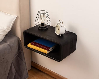 Floating Nightstand Wooden, Bedside Table, Nightstand Shelf, Wall Mounted - Image 6