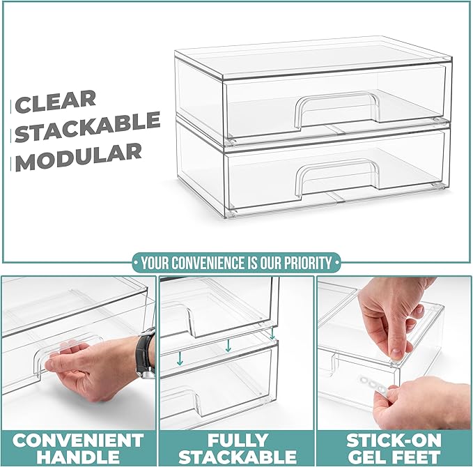 Sorbus Acrylic Storage Containers - Image 5