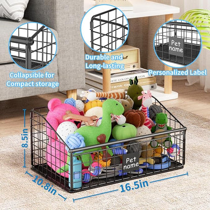 Kaiferty Indestructible Dog Toy basket, Medium Toy Box - Image 8