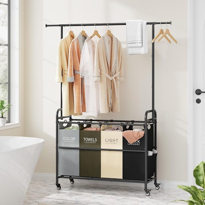 Tajsoon Laundry Sorter Cart - Image 8