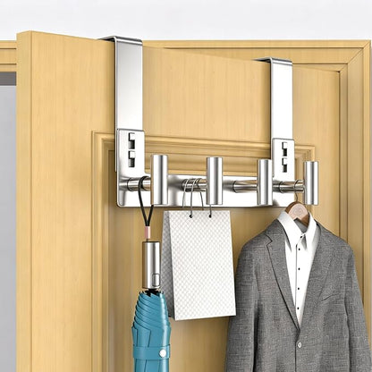 PMMASTO Over The Door Hooks, Fits 1-3/4" Thick Door No Drill Hooks - Image 2
