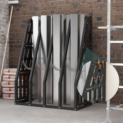Vertical Bar Rack 1500 LB Capacity, 4 Bays Storage Rack 47" W x 24" D x 60" H - Image 2
