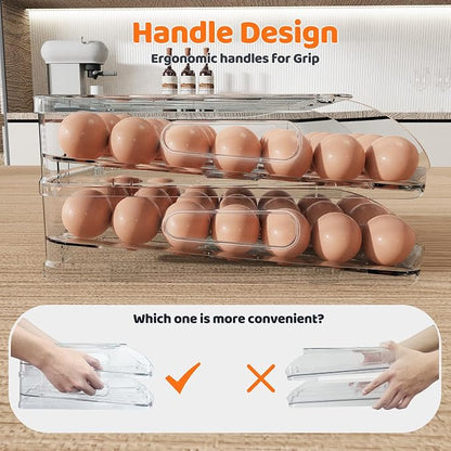 Egg Holder for Fridge, Automatic Steady Rolling Egg Dispenser - Image 4