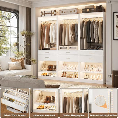 Unikito 25” W x 80'' H Closet Organizer Storage - Image 3