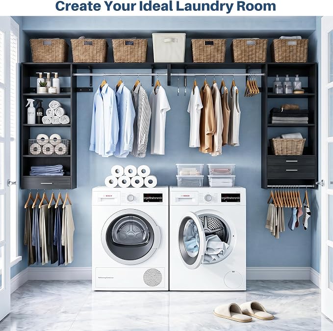 Armocity 60" Wall Mounted Laundry Room Organization - Image 8