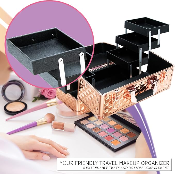 Ver Beauty Makeup Organizer, Cosmetic Travel Kit, Makeup Artist Supplies - Image 4