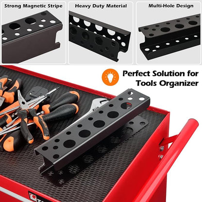 MUTUACTOR Screwdriver Organizer Rack Heavy Duty, Magnetic Mount Screwdriver - Image 3