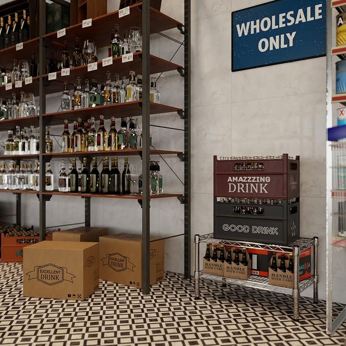 14" Deep x 24" Wide x 14" Height Wire Shelving Kit | 2-Tier | NSF Commercial - Image 7