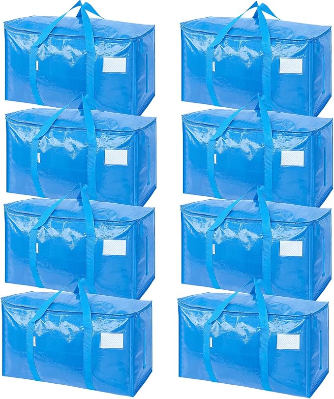 TICONN 8 Pack Extra Large Moving Bags by TICONN