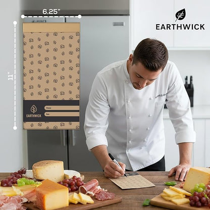 Cheese And Deli Storage 20 Breathable Wax Paper Cheese Storage Bags, Compostable - Image 7