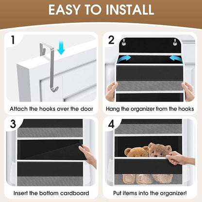 2 Pack Over The Door Organizer, Hanging Storage Organizer - Image 3