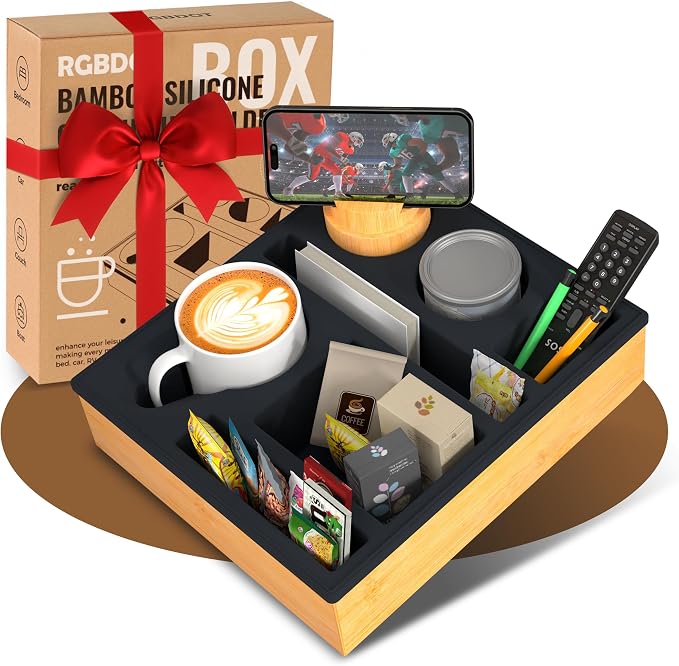 Couch Cup Holder Tray by Unknown