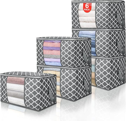 90 L Large Storage Bag Clothes Storage Organizer by BuddingJoy-BuildaJoyfulLifeforYou